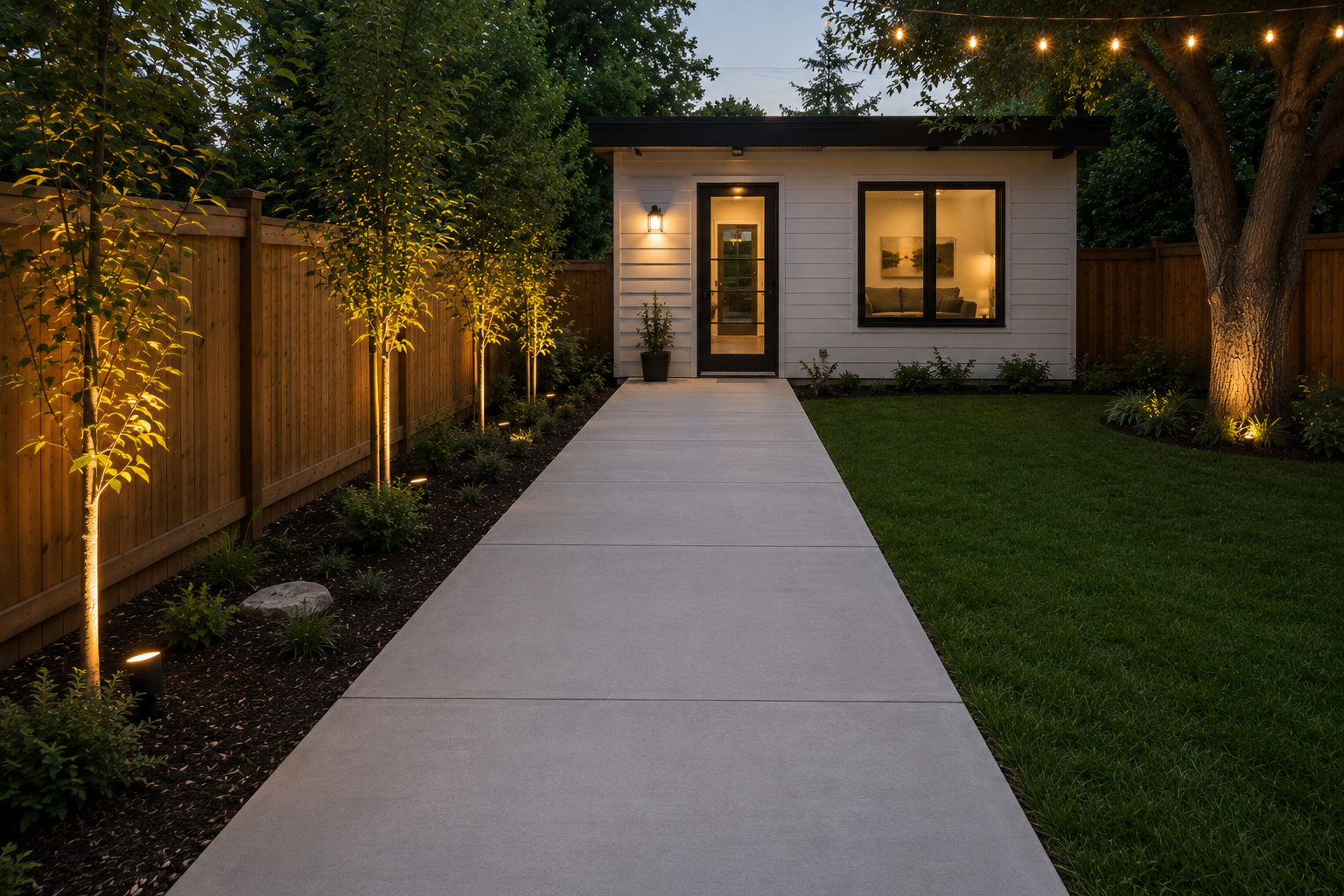 Backyard Walkway Installation